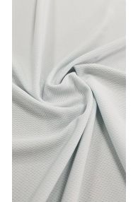 100% Mesh Recycled Polyester Jersey White