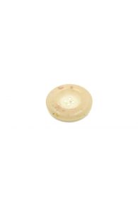 Nude Large 4-Hole Round Button Handmade From Plant Fibres