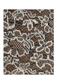 Black Cream Lace Matelasse Bucol from France