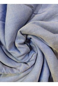 Blue Bamboo Twill Cotton Fabric from India Yarn Dyed Azo-Free
