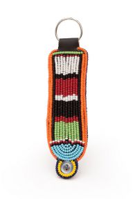 Large Ear Decoration Key Chains Made by Women Artisans in Kenya