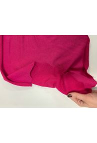Magenta Cotton/Spandex Mini Loop French Terry
