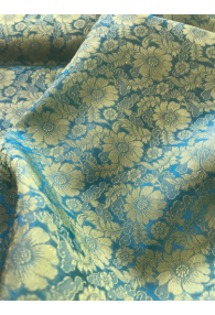 Handmade Sustainable Floral Silk Fabric from Vietnam