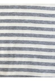 Heather Grey and White Ponti Stripe 95% Polyester 5% Spandex