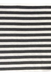 Charcoal and White Ponti Stripe 95% Polyester 5% Spandex
