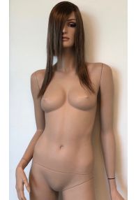 Realistic Hand Painted Rootstein Mannequins (Brunette Asymmetrical Hair)