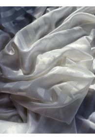 White Striped Fabric