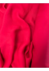 Red 100% Silk Double Georgette Made in Japan