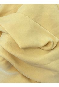 Mustard 100% Silk Crepe Bucol Made in France