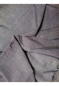 Dark Gray Handwoven 100% Cotton Fabric from India