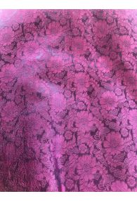 Handmade Sustainable Floral Lavender Silk Fabric from Vietnam