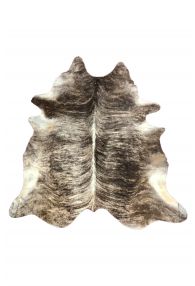 Light/Medium Brindle Hair on Hide Leather from South America