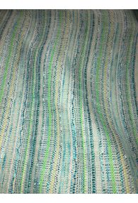 Multicolored Green/Blue/White Tweed Boucle from France