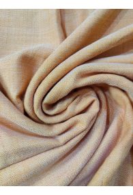 Orange Bamboo Twill Cotton Fabric from India Yarn Dyed Azo-Free