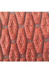 Picadilly Coral quilt like three dimensional double knit fabric