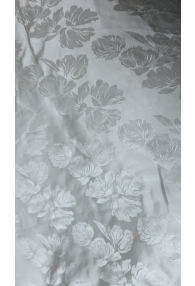 Sustainable Raw Silk Undyed Fabric from Vietnam - Floral