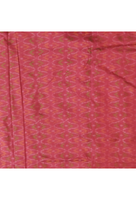 Red Mulberry Silk Fabric with Hints of Green