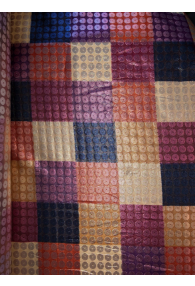 Biancchini France Viscose Multi Check Satin Taffeta