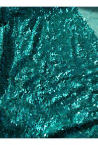 Sequins on Stretch Mesh