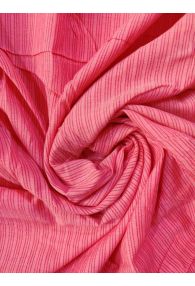 Pink with Dark Pink Stripes Bamboo Cotton Fabric Azo Free Dye