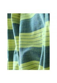 Yellow Handwoven Khadi Cotton Fabric From India 